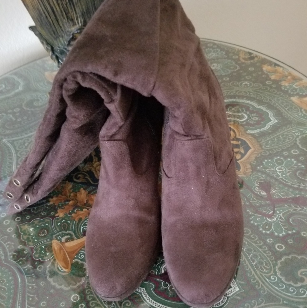 Brown Suede Boots - Picture 2 of 6